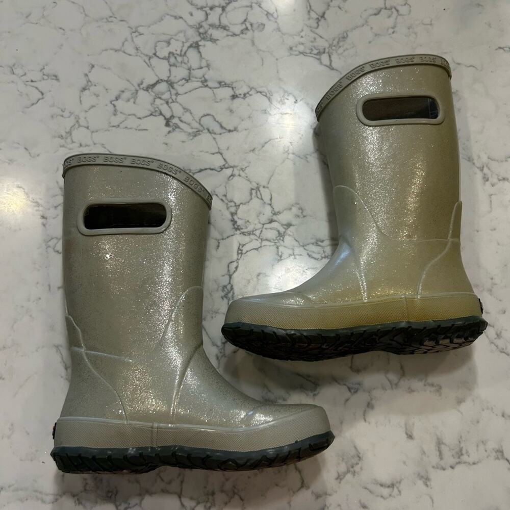 Bogs Little Kids Glitter Outdoor Rain Boots Size 13 Youth